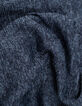 Pull bleu tricot mouliné Homme-7