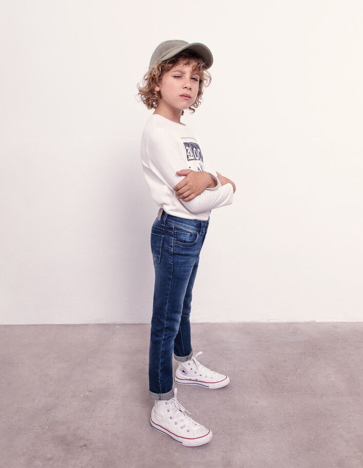Boys' vintage blue slim jeans IKKS