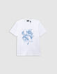 T-shirt blanc coton bio dragon-K garçon-2