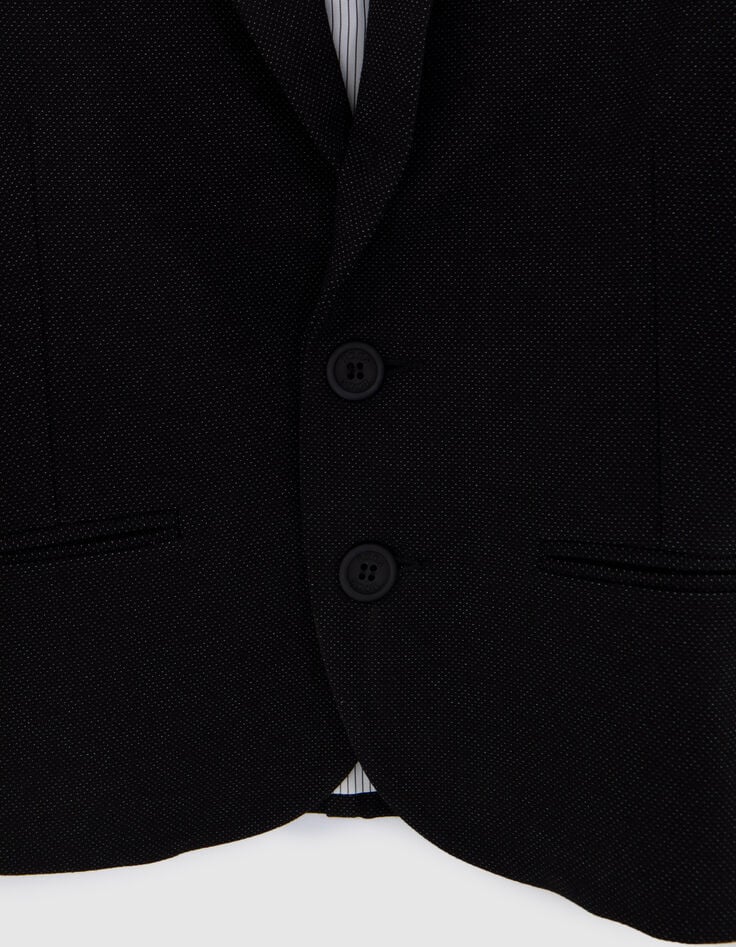 Veste de costume cérémonie noire faux-uni garçon-8