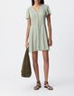 Robe verte LENZING&trade; ECOVERO&trade; ethnique Femme-1