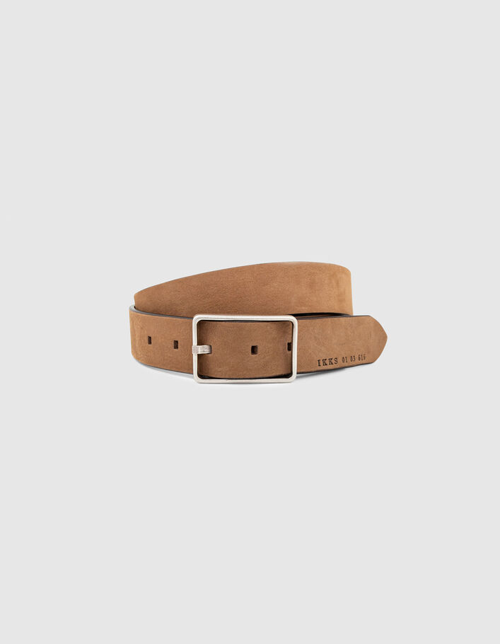 Men’s mink leather belt-1
