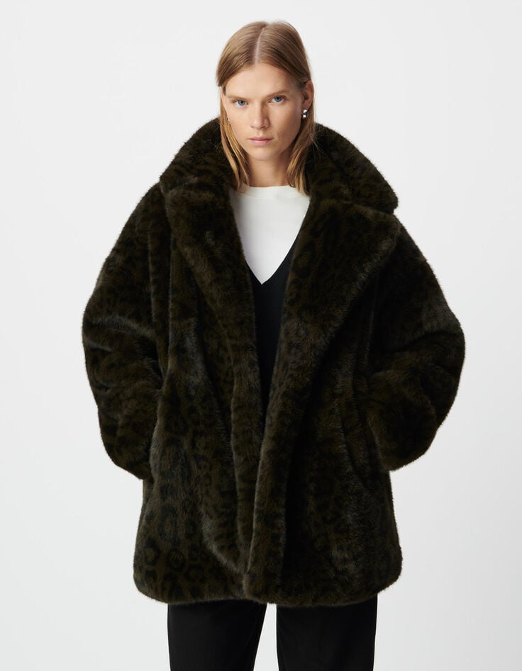 Abrigo oversize caqui leopardo mujer-4