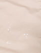 Girls’ beige trench coat with velvet collar-9