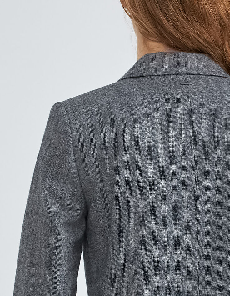 Chaqueta de traje de mujer espiga-10