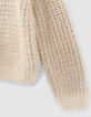 Pull &eacute;cru tricot lurex &agrave; &eacute;toiles fille-6