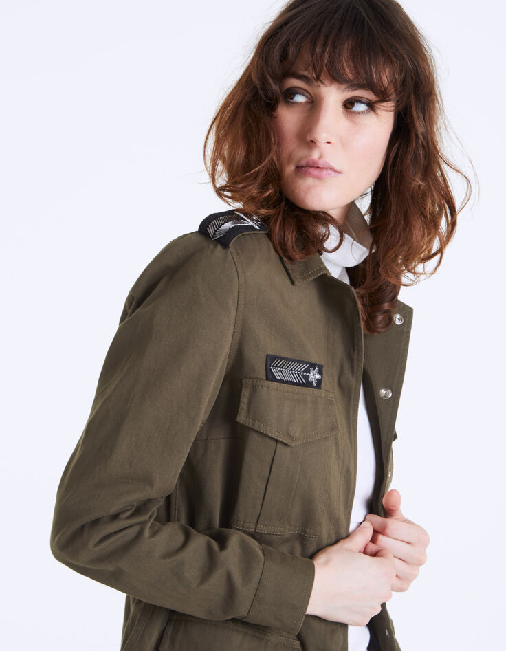 Parka saharienne à capuche amovible femme-4