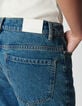 Blue cropped boyfriend jeans Charlotte Women-5