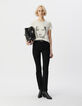 Tee-shirt rock blanc coton bio visage BLONDIE Femme-1