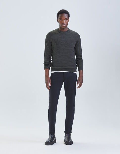 Schwarze SLIM-Herrenchinohose