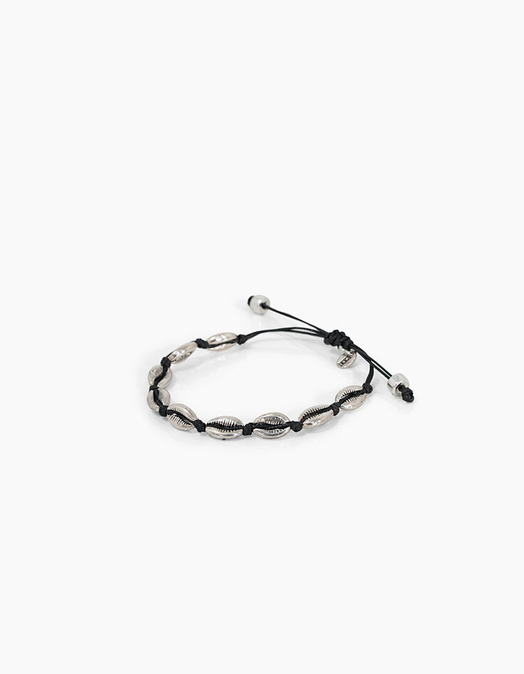 Bracelet coquillages cauris argentés femme-1 Bracelet coquillages cauris argentés femme-1