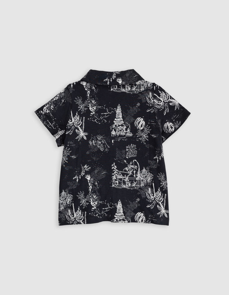 Baby boy grey jungle shirt-3