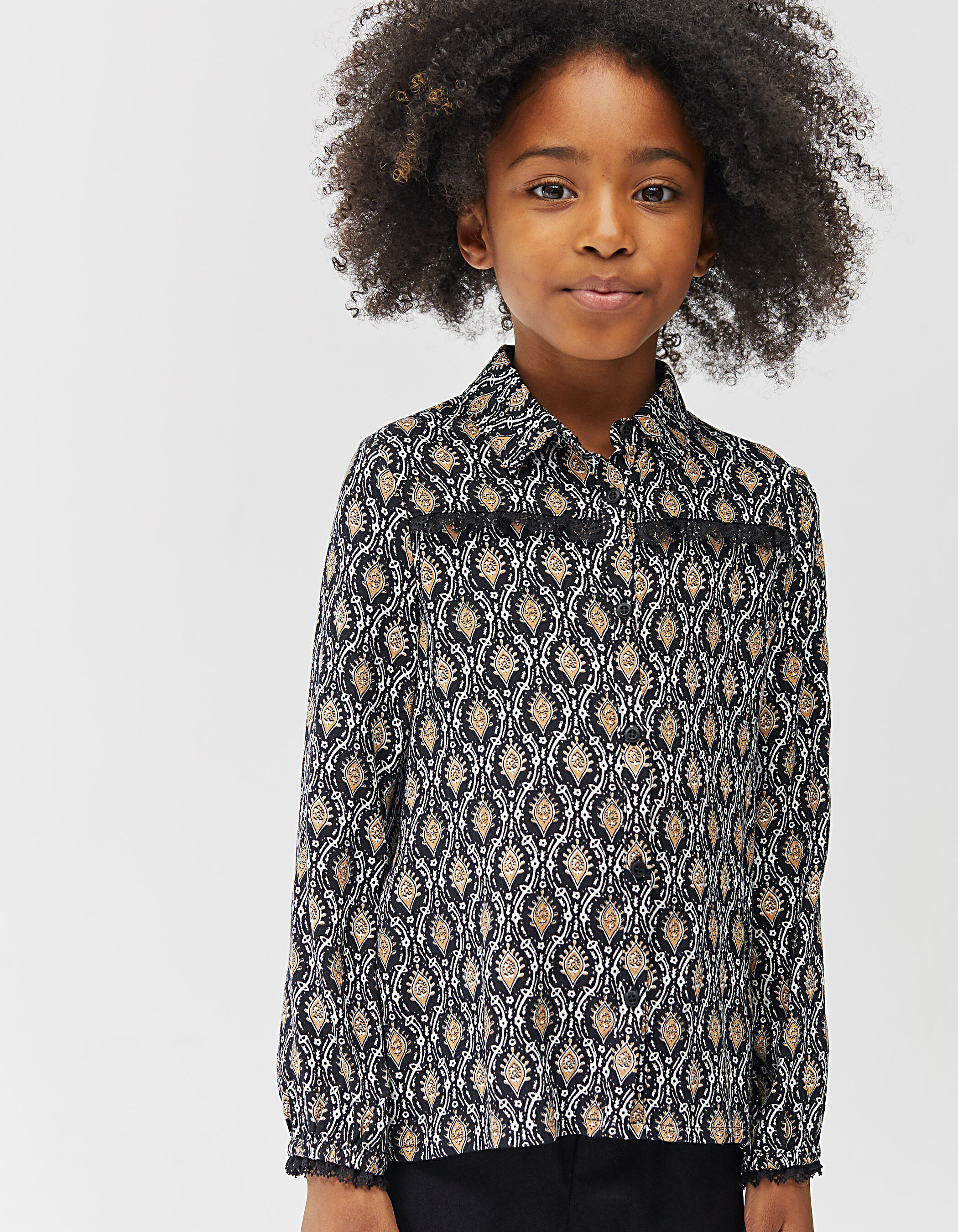 Girls lace on sale shirt
