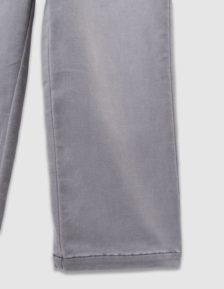 Grijze wideleg jeans drukknopen zakken meisjes-4