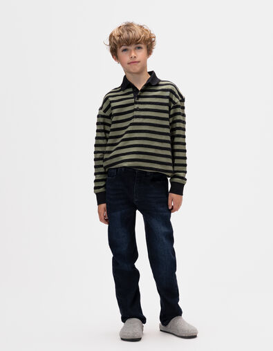 Boys’ raw blue straight jeans - IKKS