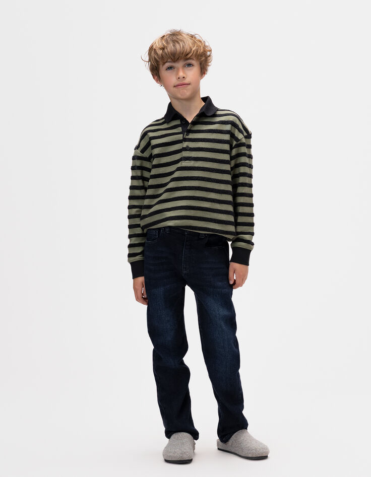 Boys’ raw blue straight jeans-1