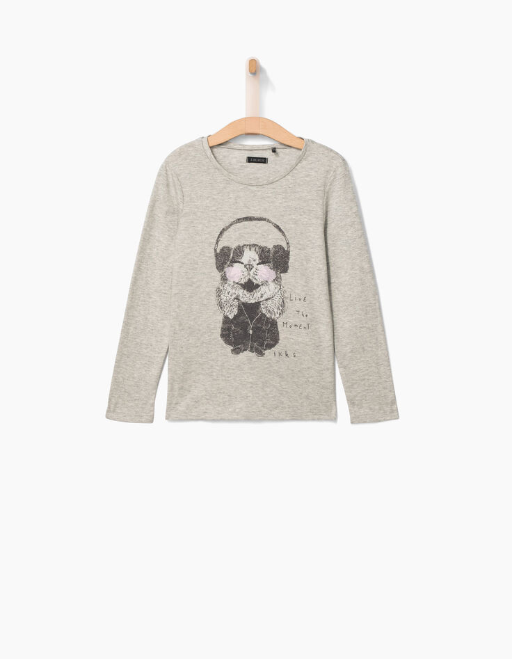 Girls' grey T-shirt-2
