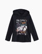 Schwarze T-Shirt Druck graphiti Junge-1