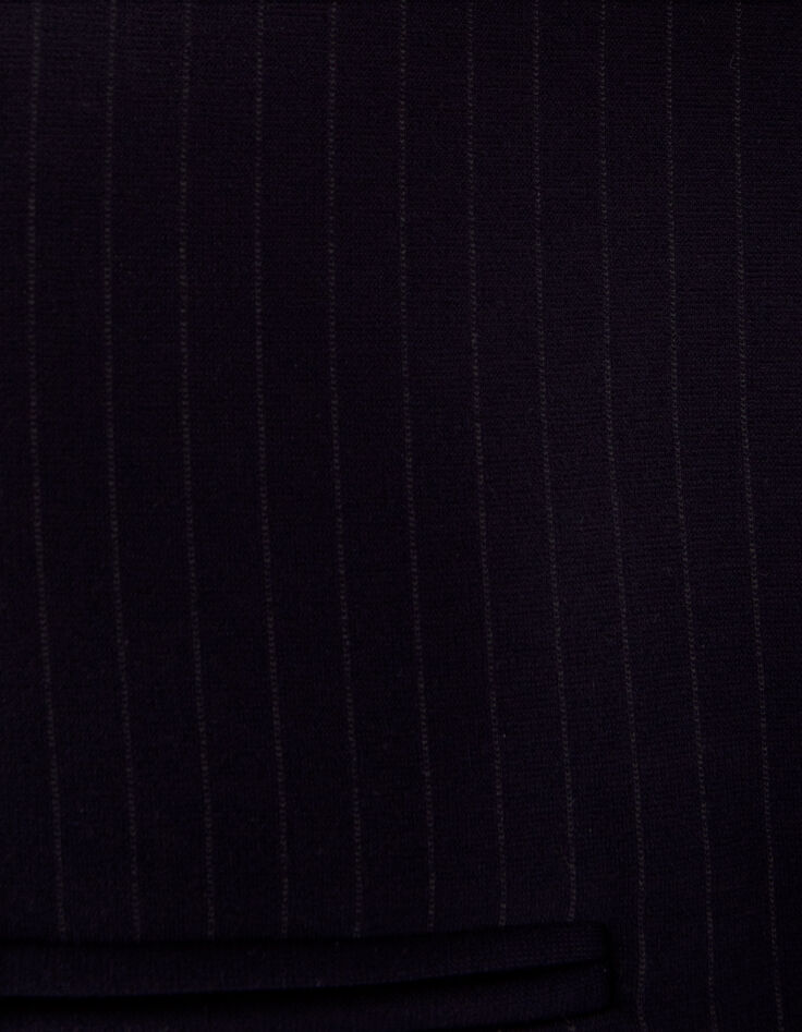 Veste de costume marine maille &agrave; rayures tennis Femme-5