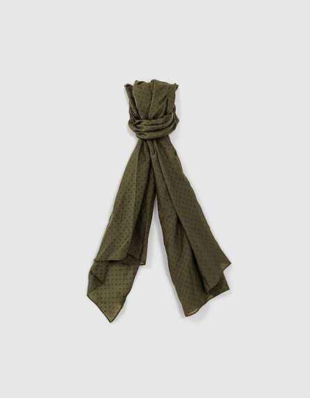 Kaki sjaal minimalistische motieven Heren 