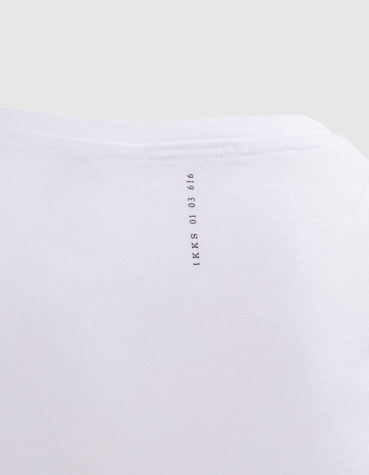 Tee-shirt blanc visuel ville Homme-5