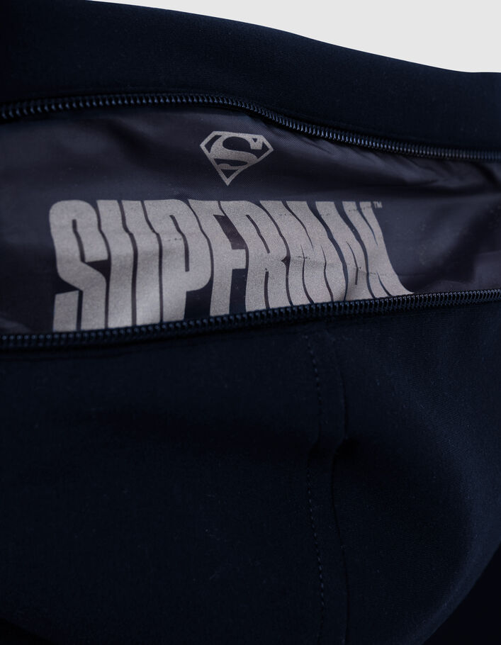 Cárdigan azul marino con cremallera y logo SUPERMAN niño-6