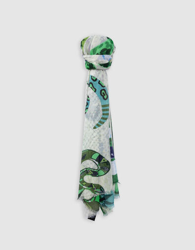 Fular verde serpientes - IKKS