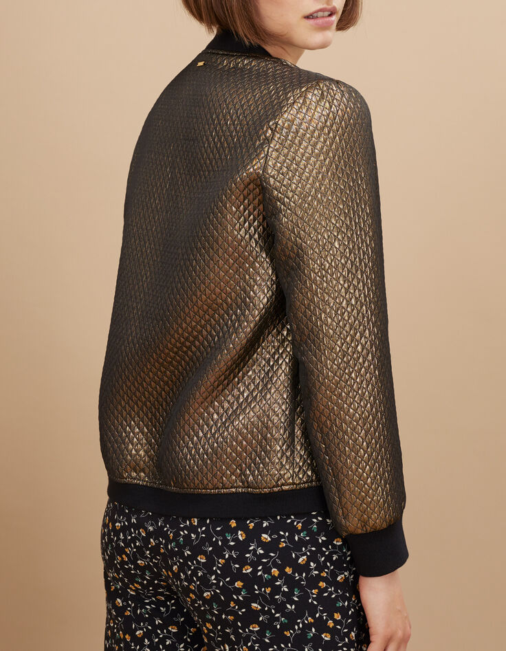 I.Code gold quilted baseball jacket-3 I.Code gold quilted baseball jacket-3