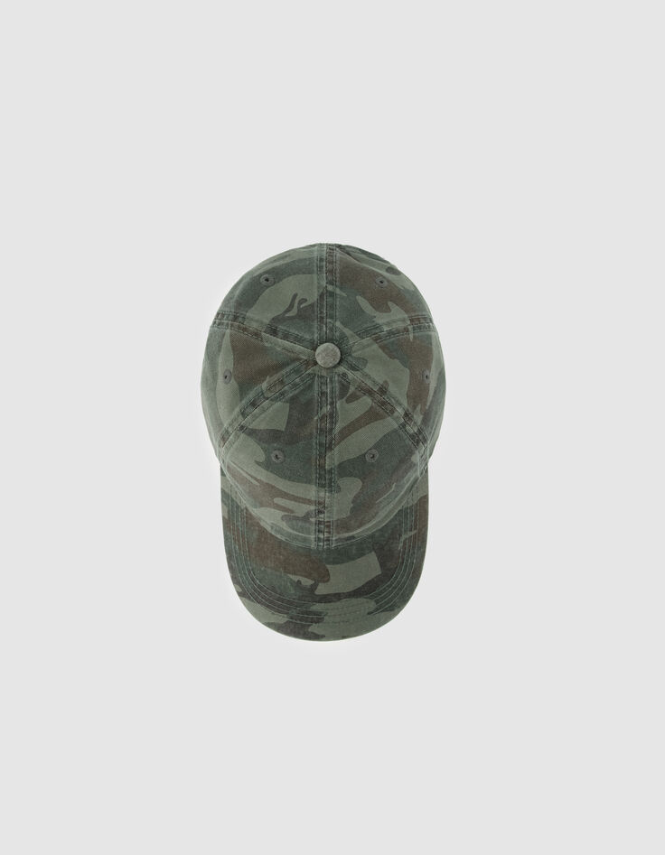 Damen-Kappe in Khaki mit Camouflage-Muster-6