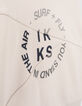 Beige sweater REFLECTERENDE rubber tekst jongens-4