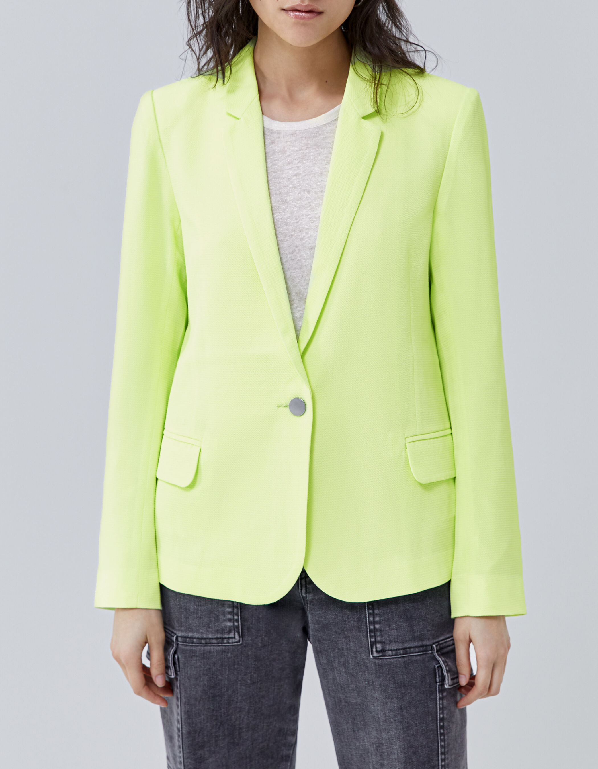 Lime green coat women's shop