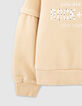 Girls’ wheat slogan hoodie-5