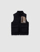 Boys’ 2-in-1 beige parka and sleeveless padded jacket-4
