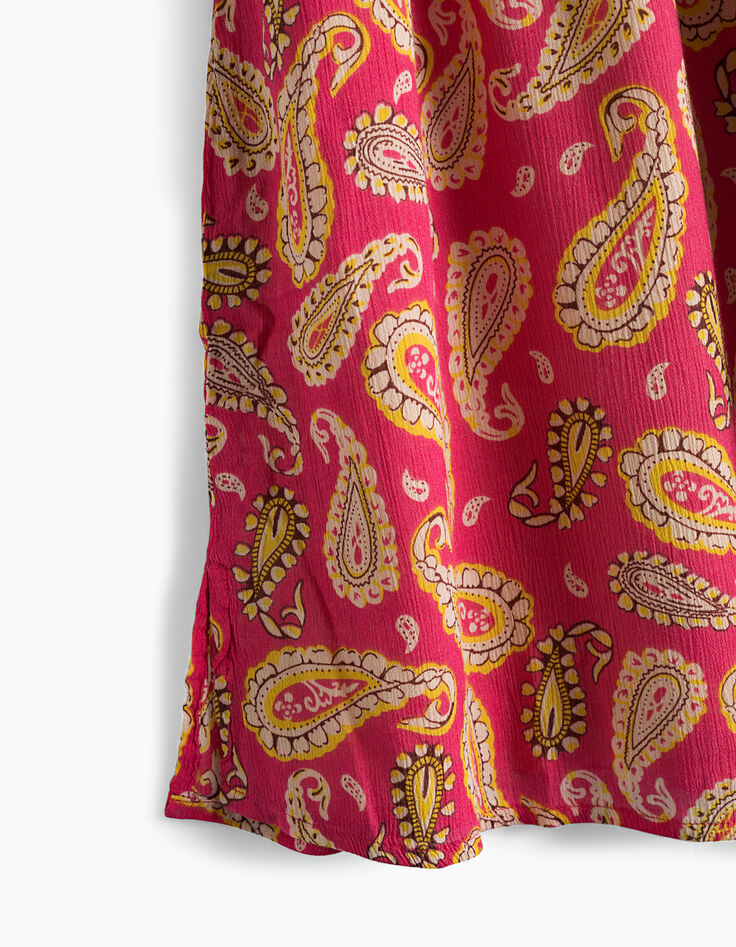 Lange middenroze jurk kasjmierprint-2 Lange middenroze jurk kasjmierprint-2