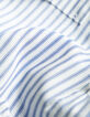 Damenhemd blaue Streifen und Stickerei-6