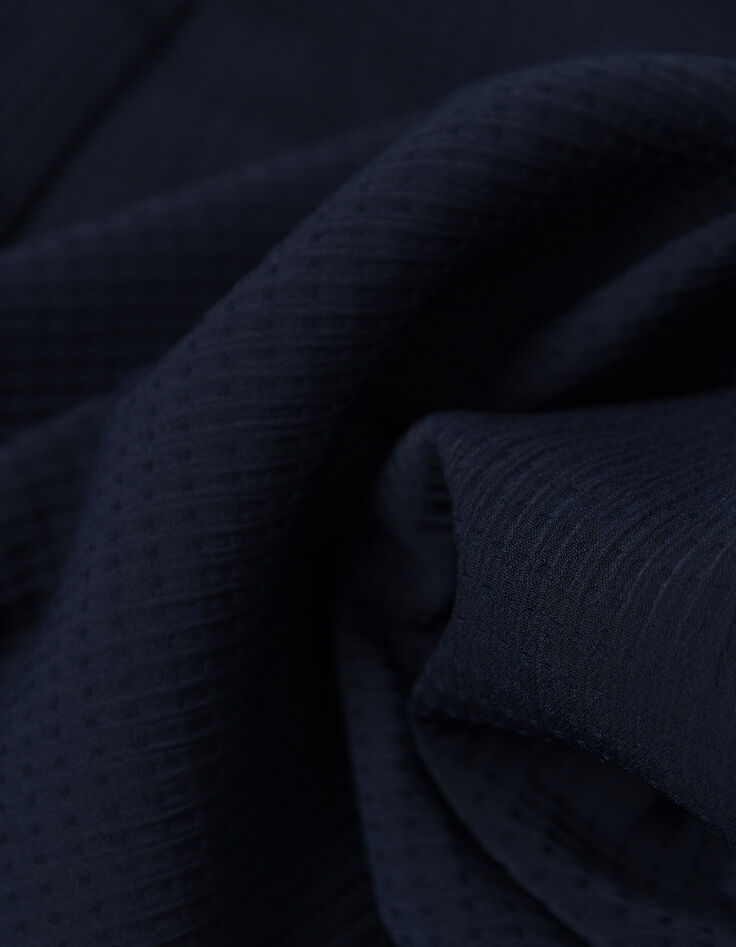 Herren slim navy seersucker DRY FAST Hemd-9