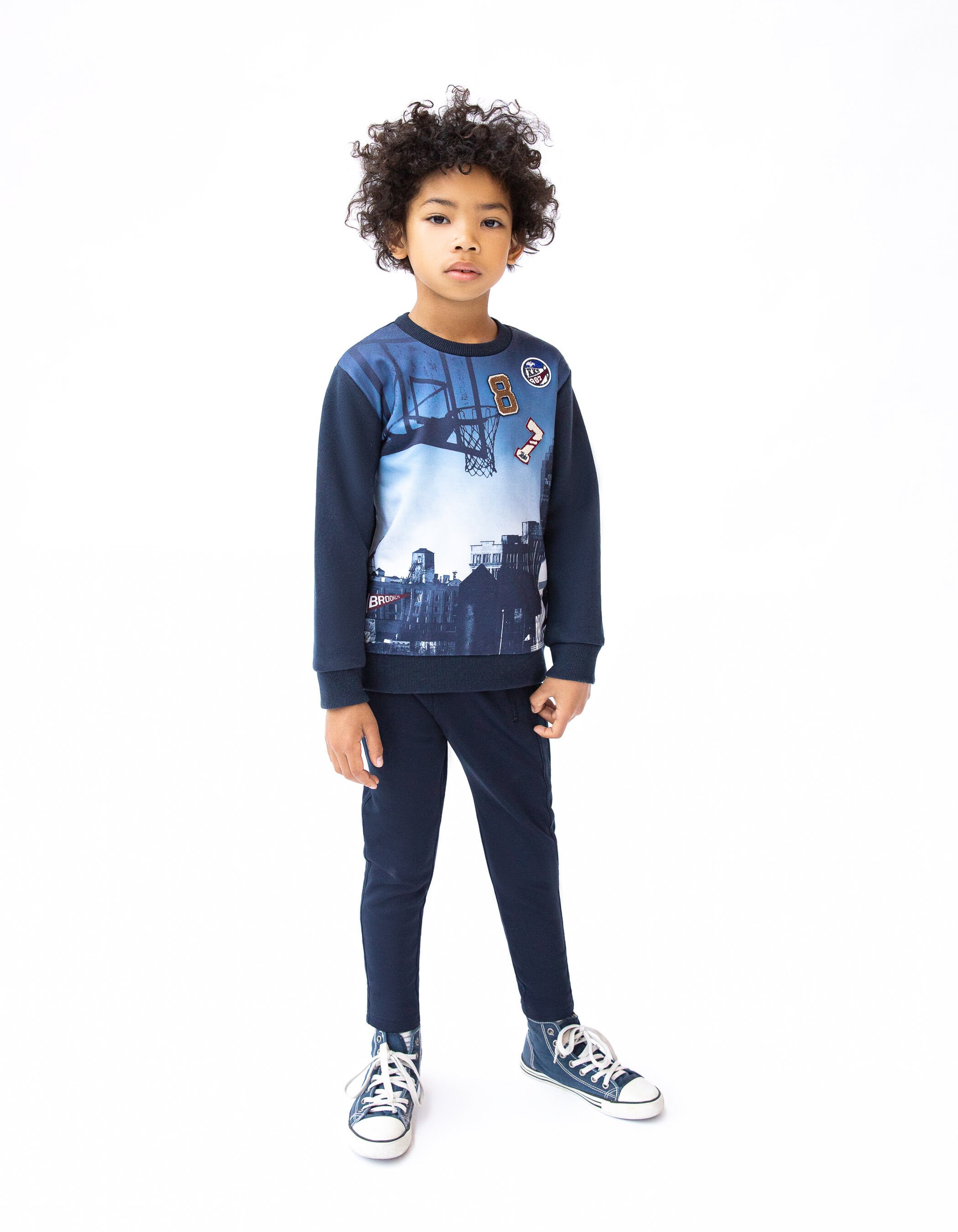 Boys navy joggers