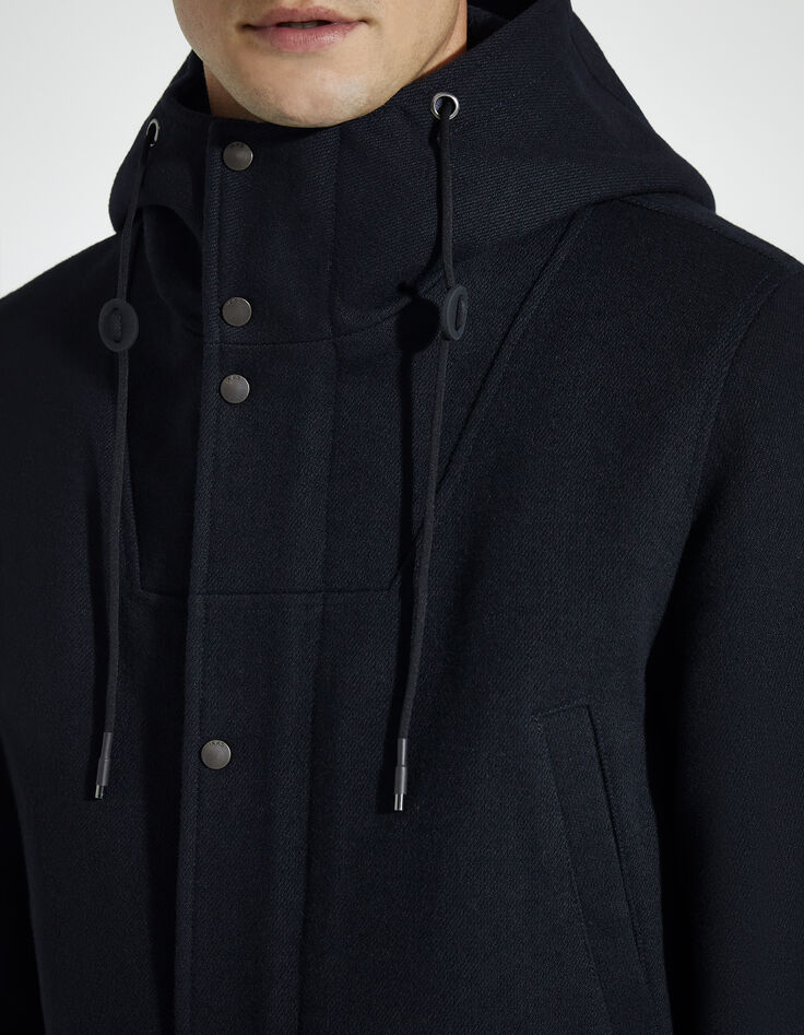 Dark Navy Herrenmantel in Dufflecoat-Optik-4