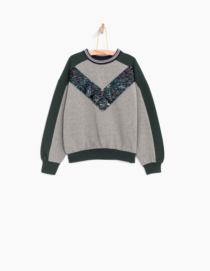 Lavender Sequin Kids Sweatshirt