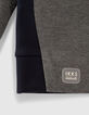 Sweat sport gris avec dos noir garçon-5
