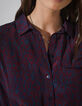 Robe chemise imprimé baroque avec ceinture femme-6