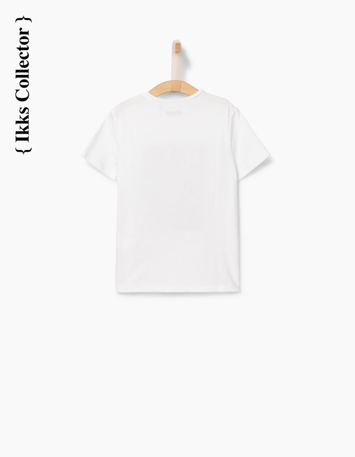 Weißes Jungen-T-Shirt Collector The Clubber  - IKKS