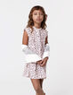 Robe rose imprimé léopard fille-1