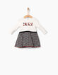 Baby girls' mixed-fabric dress-1