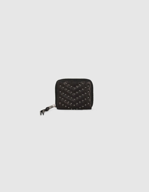 Women’s black leather 1440 mini Compagnon wallet