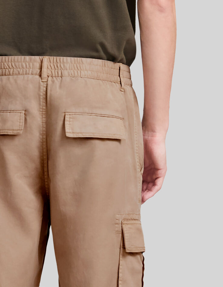 Pantalon BATTLE beige Lyocell® Homme-5