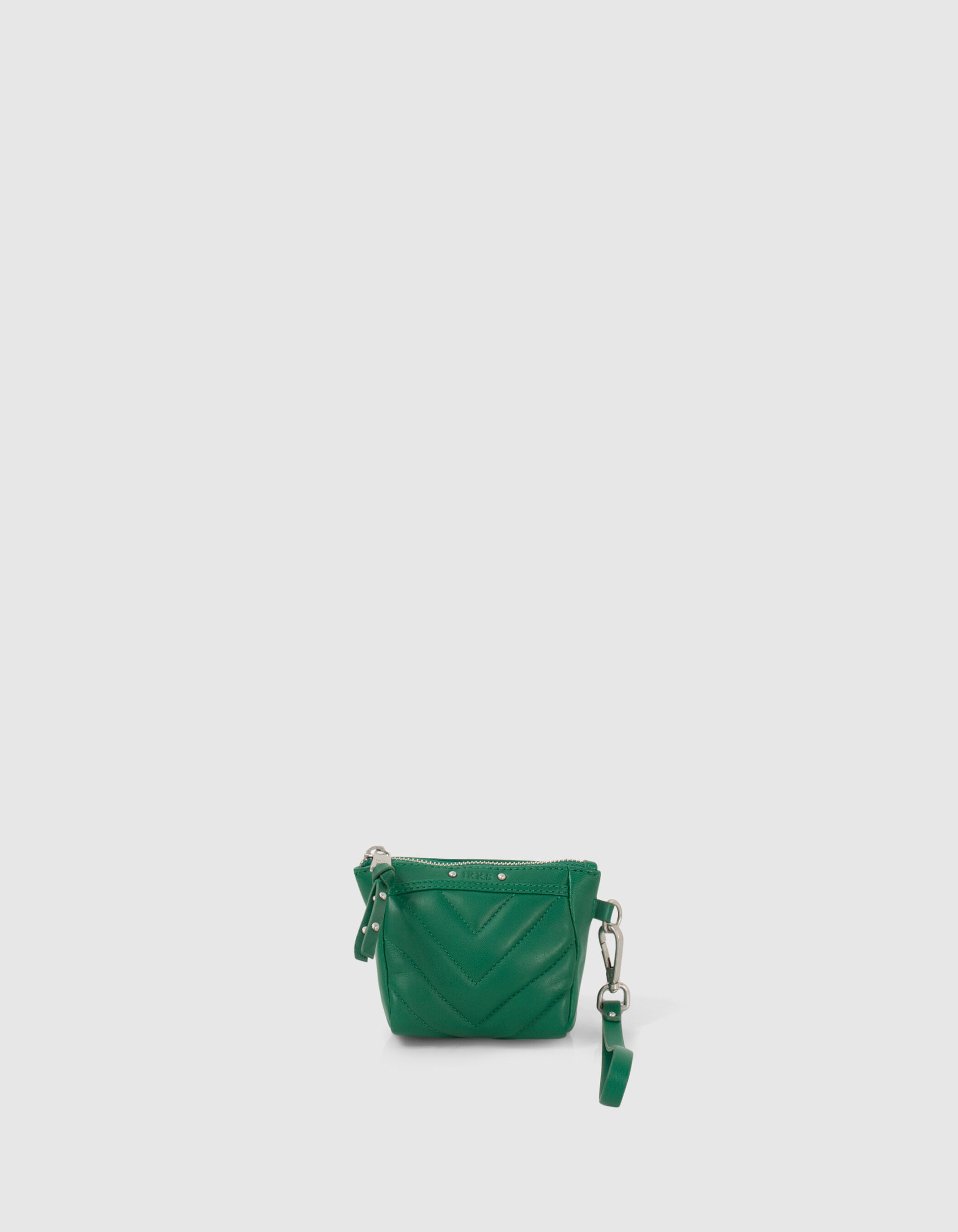 Mini tasje 1440 Toy in groen doorstikt leer Dames