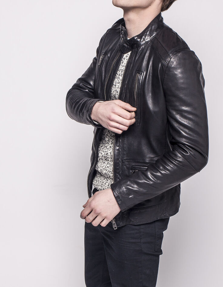 Blouson en cuir homme-2