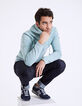 Men’s turquoise hooded sweatshirt-3