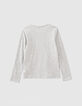 Tee-shirt gris visuel chat-photographe fille-3